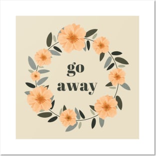 Go Away Introvert Posters and Art
